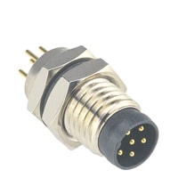 elmacon wieson waterproof m8 sensor connector ac3401 050000xx 00 6pin ip67 dip panel mount male