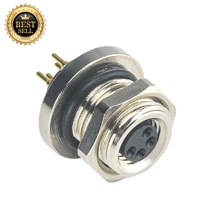 elmacon wieson waterproof m8 sensor connector ac3402 1600000 00 4pin ip67 panel mount female