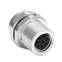 elmacon wieson waterproof m8 sensor connector ac3402 1610000 00 8pin ip67 panel mount female