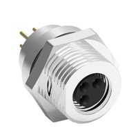 elmacon wieson waterproof m8 sensor connector ac3402 16140100 00 3pin ip67 panel mount female