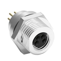 elmacon wieson waterproof m8 sensor connector ac3402 16140200 00 4pin ip67 panel mount female