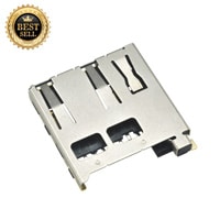 elmacon wieson card socket connector micro sd card g6174 501 trans flash flip up smt